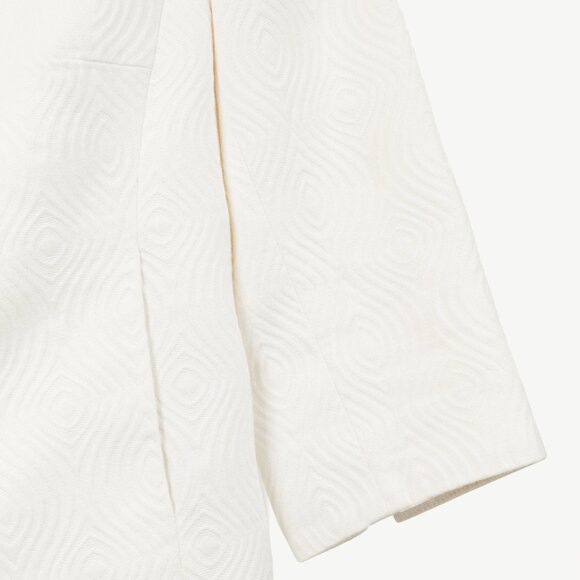 Milly SS/08 Runway White Cotton-Jacquard Cropped Jacket - Picture 7 of 11